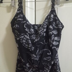 Black and White Floral Dress